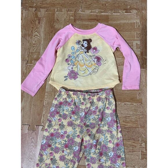 Disney Princess Belle Pajama Set Size 3 Long Sleeve - Picture 2 of 7